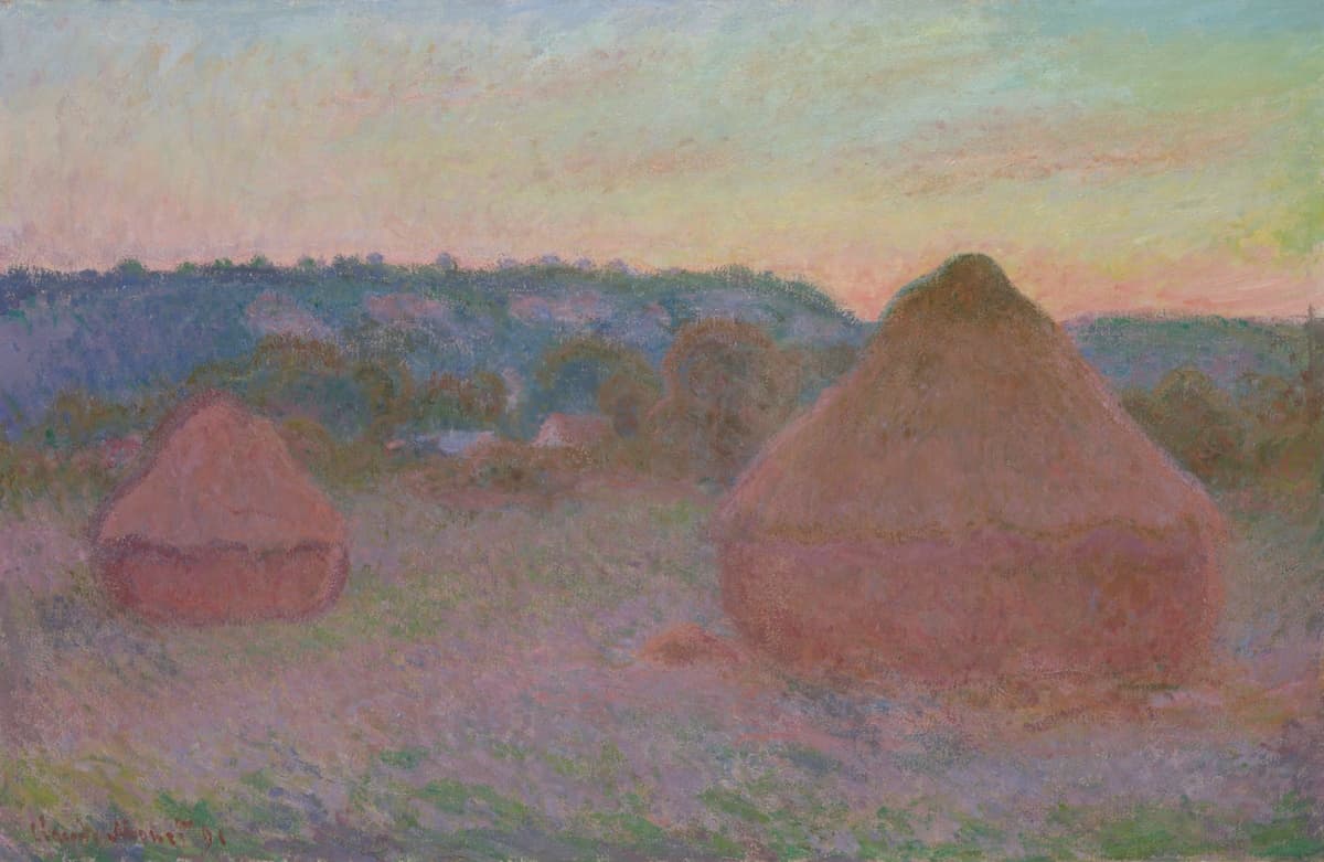 Stacks of Wheat (End of Day, Autumn), 1890–1891